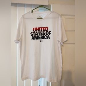 Under Armour U.S.A Tee shirt Size Large Super Soft